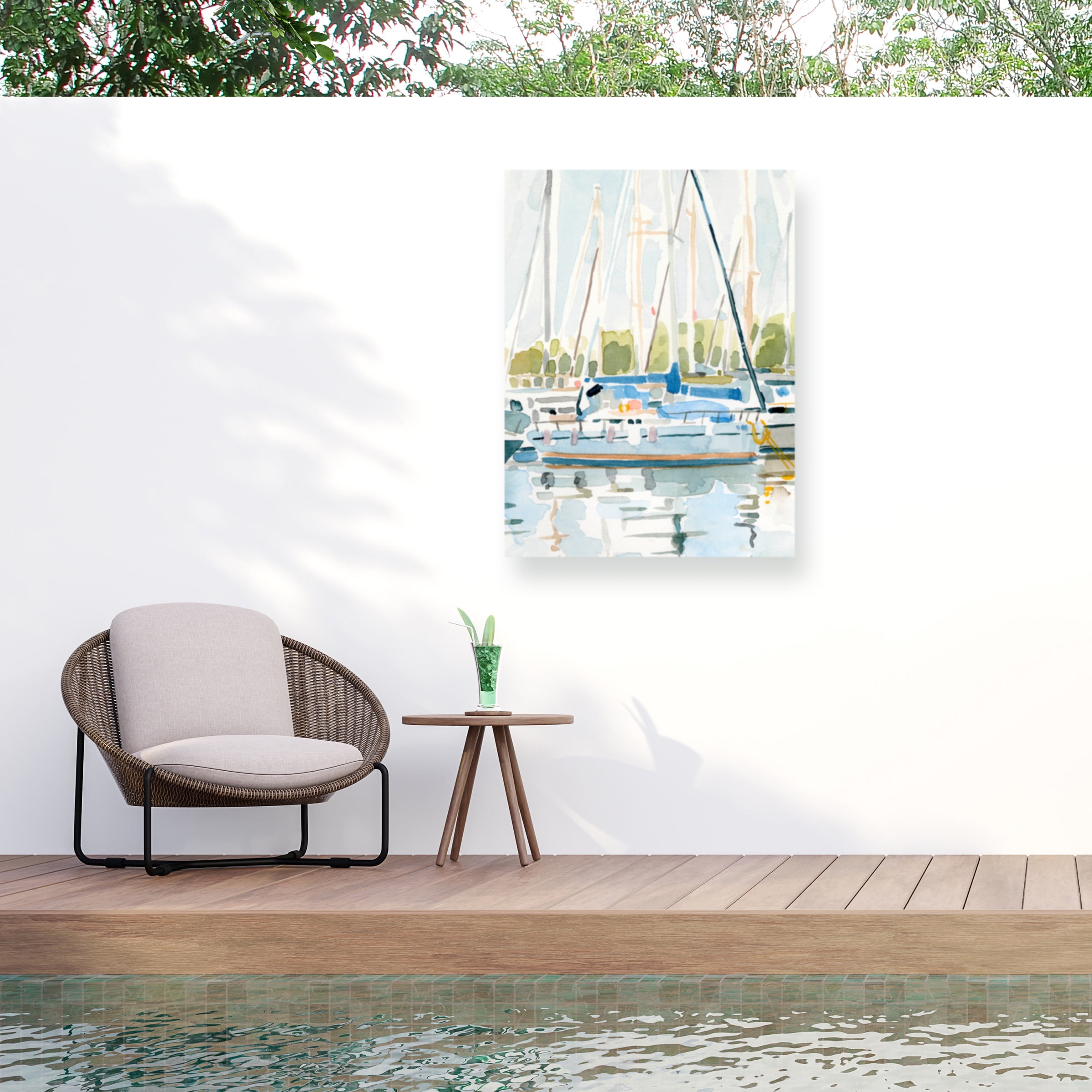 Emma Caroline 'By the Bay II' Outdoor All-Weather Wall Decor