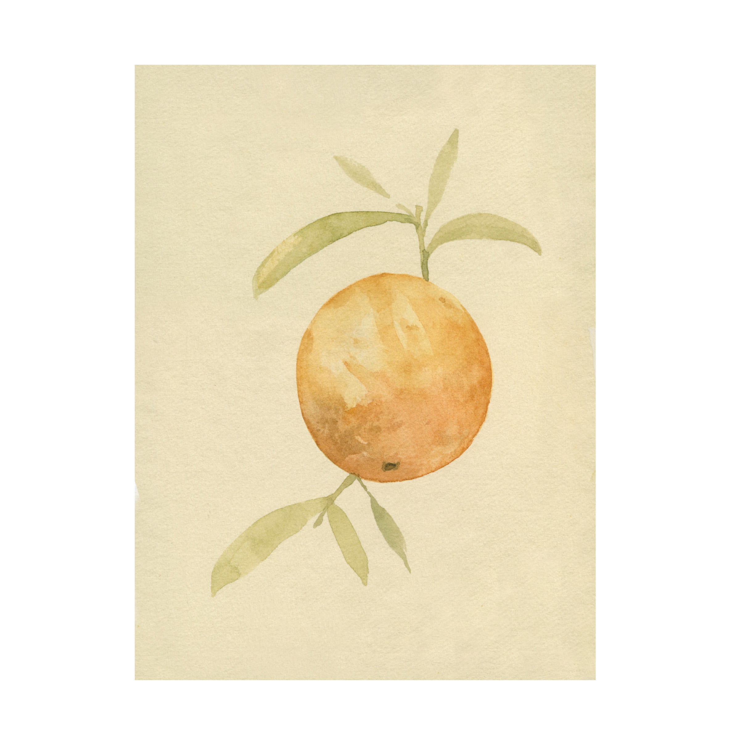 Dappled Oranges Tan and Yellow Canvas Art 19" x 14"