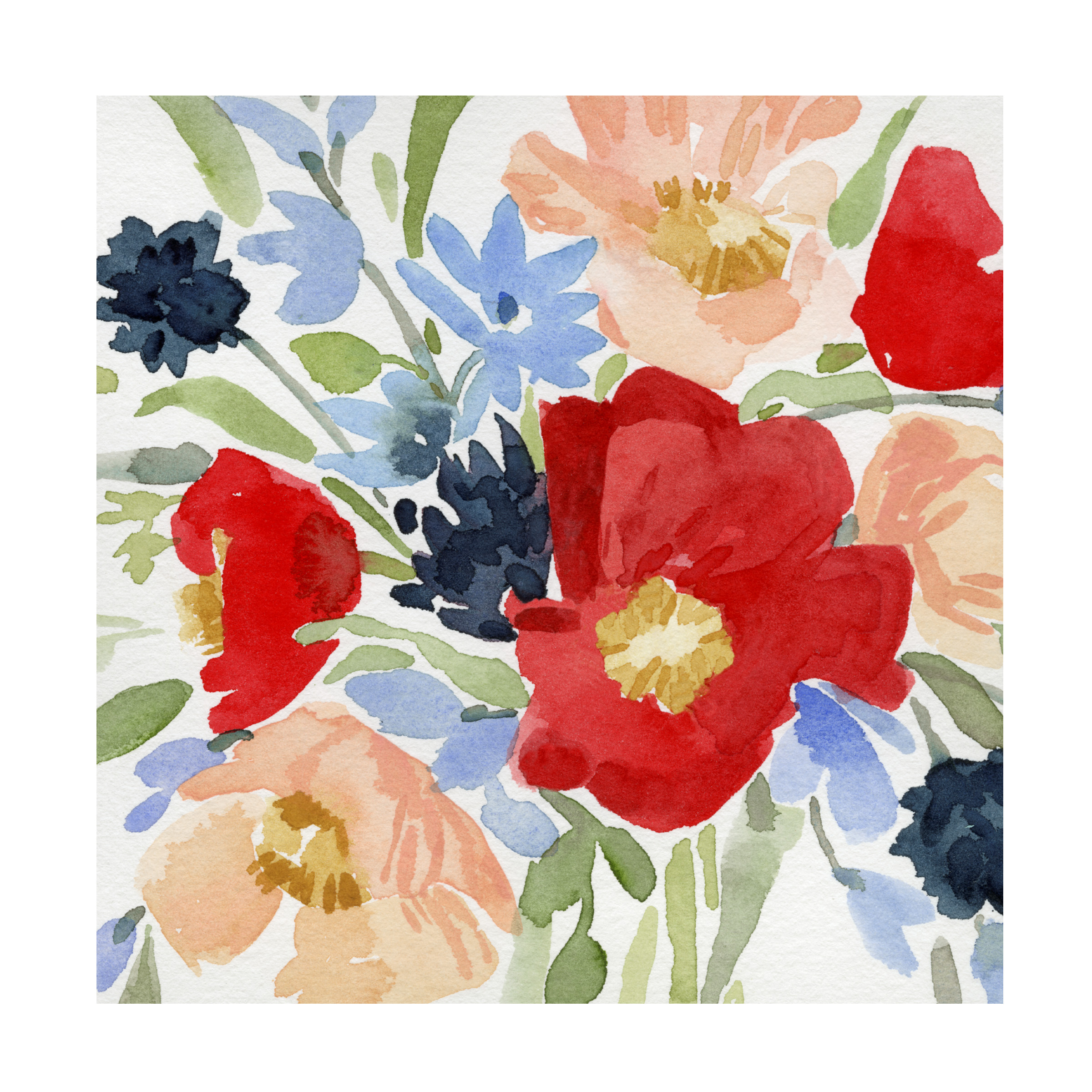 Emma Caroline 'Indian Summer Bouquet II' Canvas Art