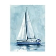 thumbnail image 1 of Emma Caroline 'Lone Sailboat I' Canvas Art, 1 of 2