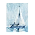 thumbnail image 1 of Emma Caroline 'Lone Sailboat II' Canvas Art, 1 of 3