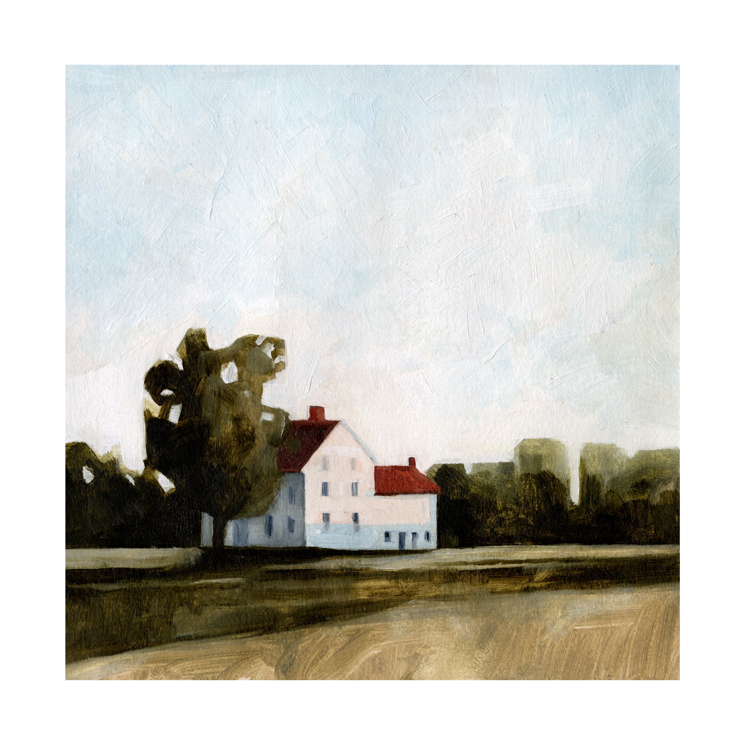 Emma Caroline 'Quiet Farmhouse I' Canvas Art