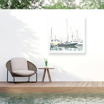Emma Caroline 'Sailboat Scenery I' Outdoor Canvas 18x16