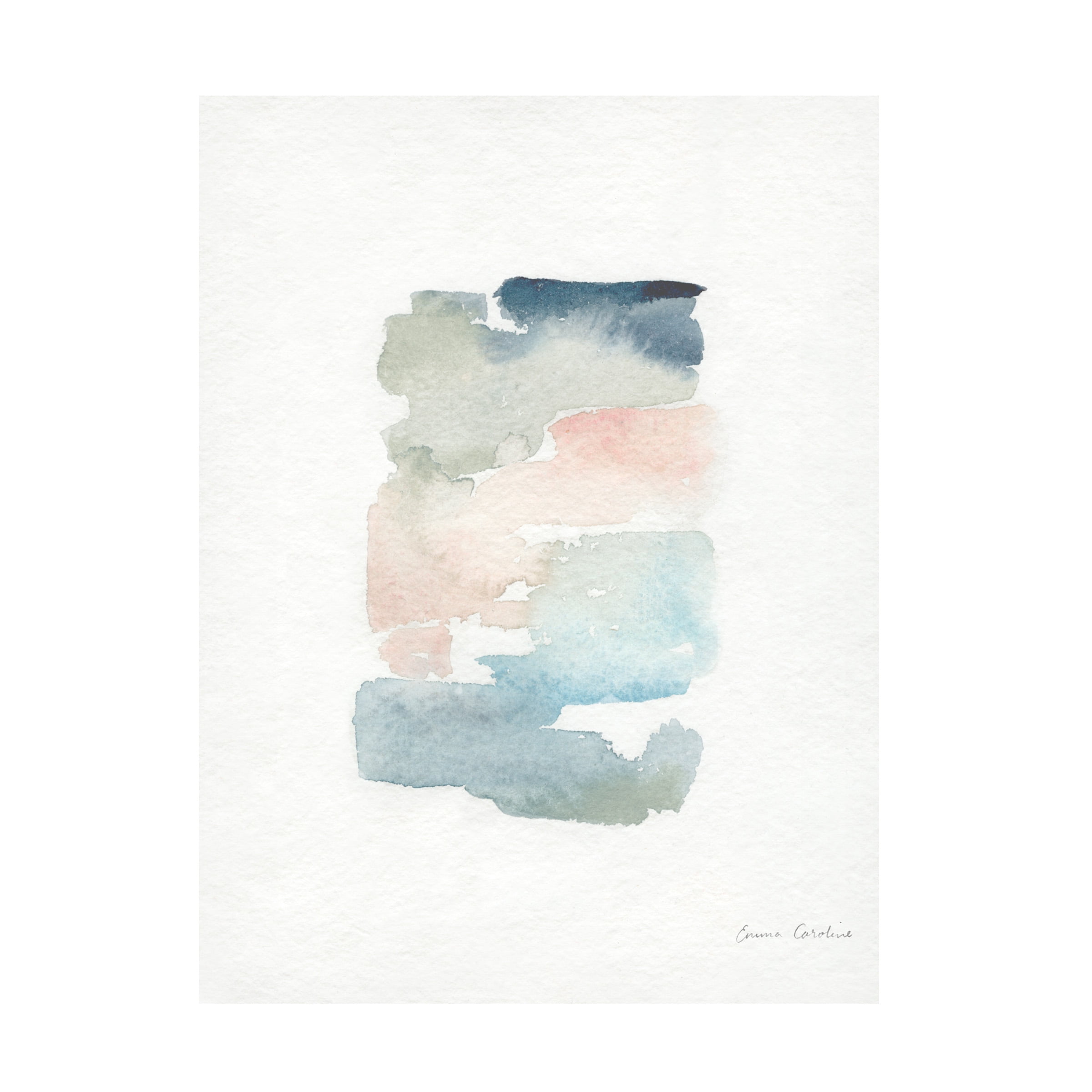 Emma Caroline Sea Glass Color Studies II Abstract Canvas Art