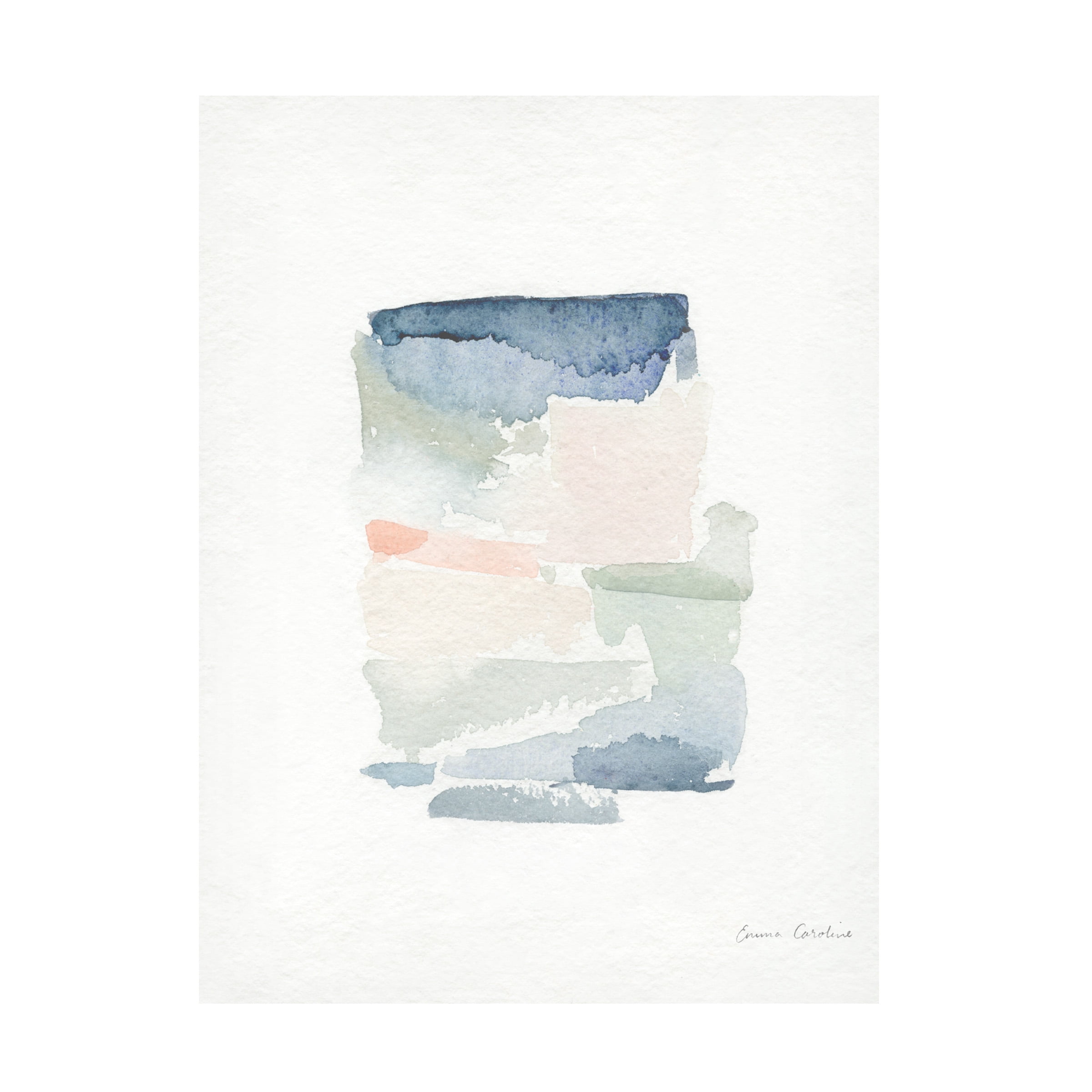 Emma Caroline 'Sea Glass Color Studies III' Canvas Art
