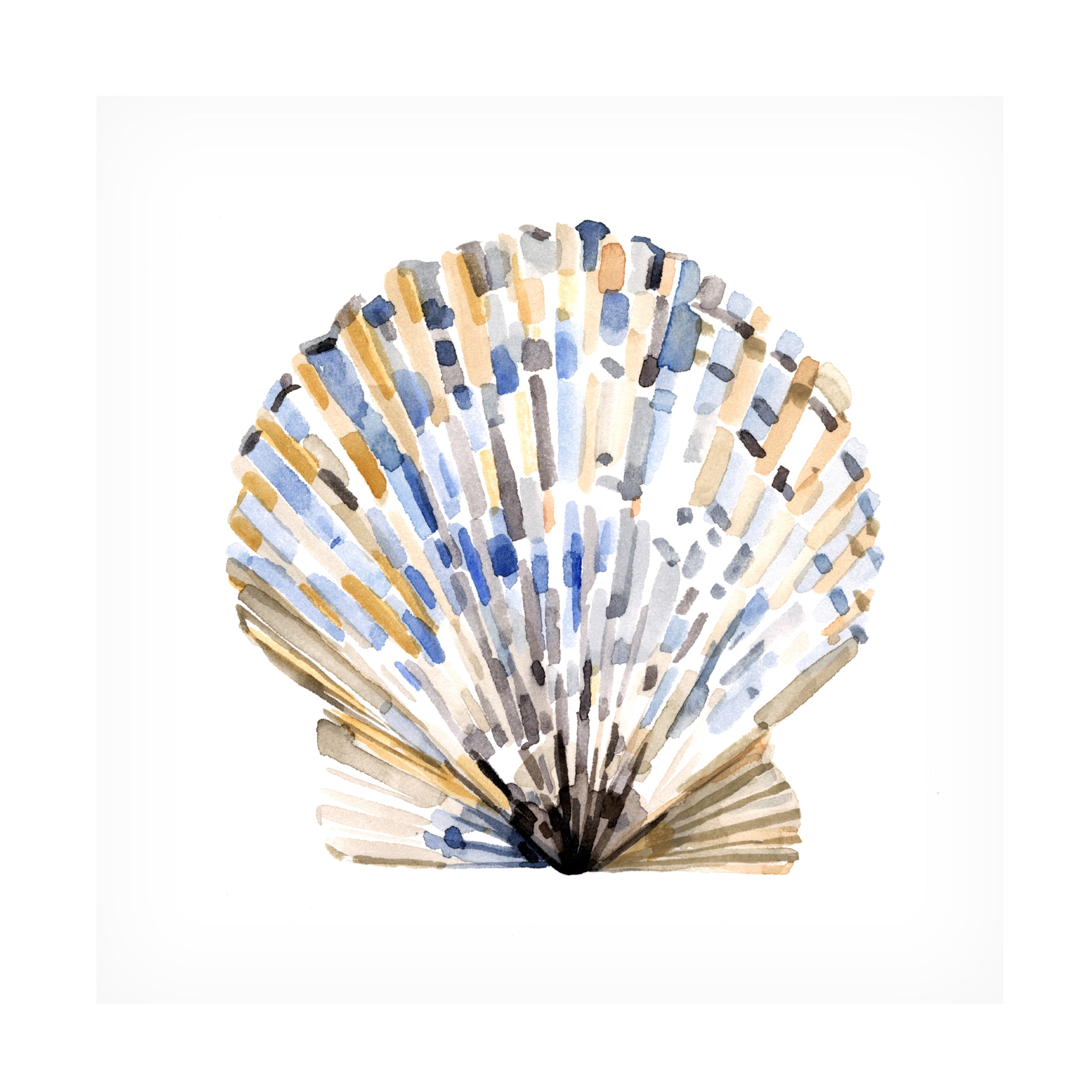 Emma Caroline 'Simple Shells I' Canvas Art