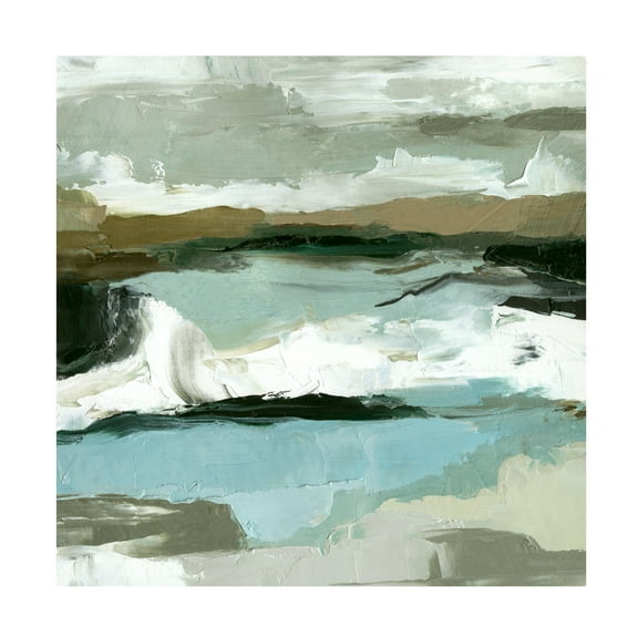 Emma Caroline 'Textured Ocean Tide II' Canvas Art