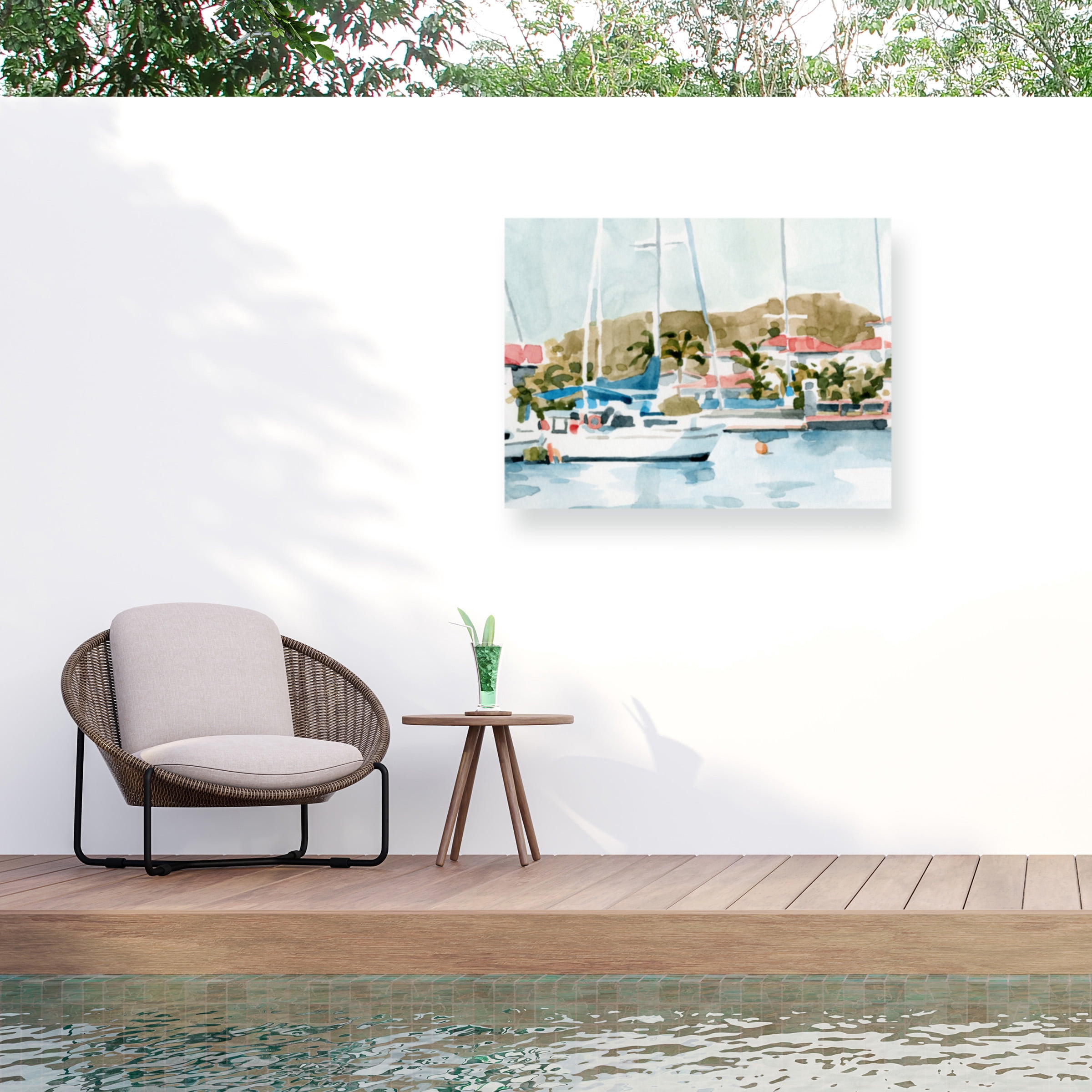 Emma Caroline 'Vintage Vacation II' Outdoor Canvas 24x32