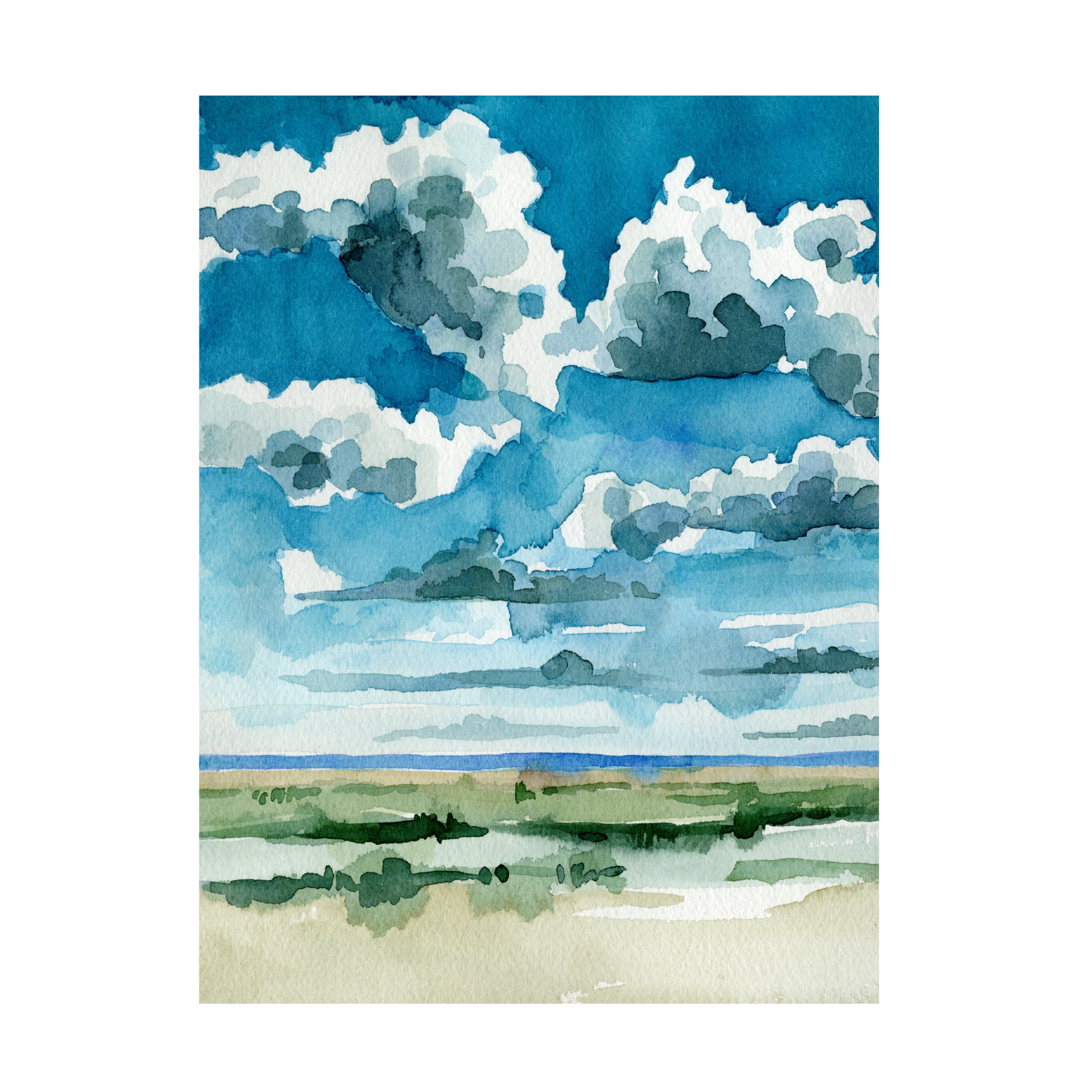 Emma Caroline 'Western Skies II' Canvas Art