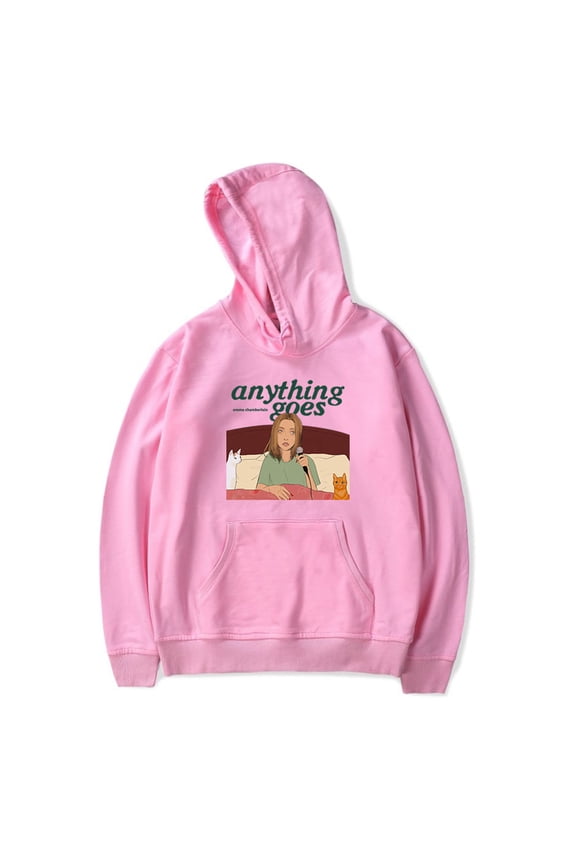 Emma Chamberlain Anything Goes Hoodie Cosplay Sweatshirt Hip Hop Pullover Unique Clothes