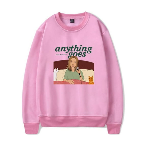 Emma Chamberlain Anything Goes Long-sleeved Popular Classic Pullover Unisex Streetwear