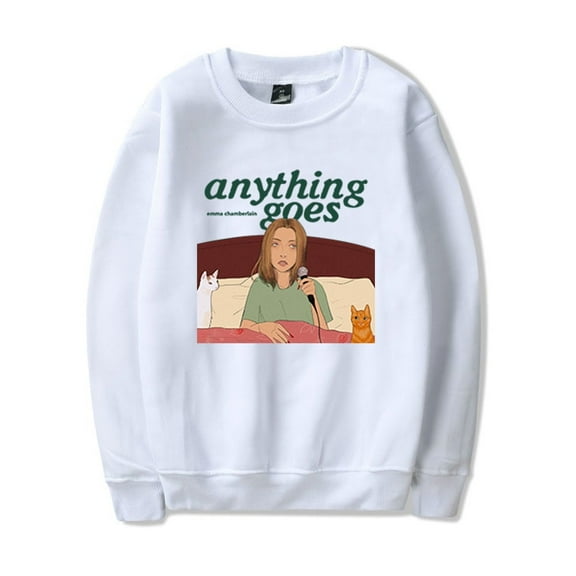 Emma Chamberlain Anything Goes Long-sleeved Popular Classic Pullover Unisex Streetwear