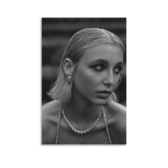Emma Chamberlain Retro Posters Wall Art Wall Art Poster Scroll Canvas Painting Picture Living Room Decor Home 08x12inch(20x30cm)