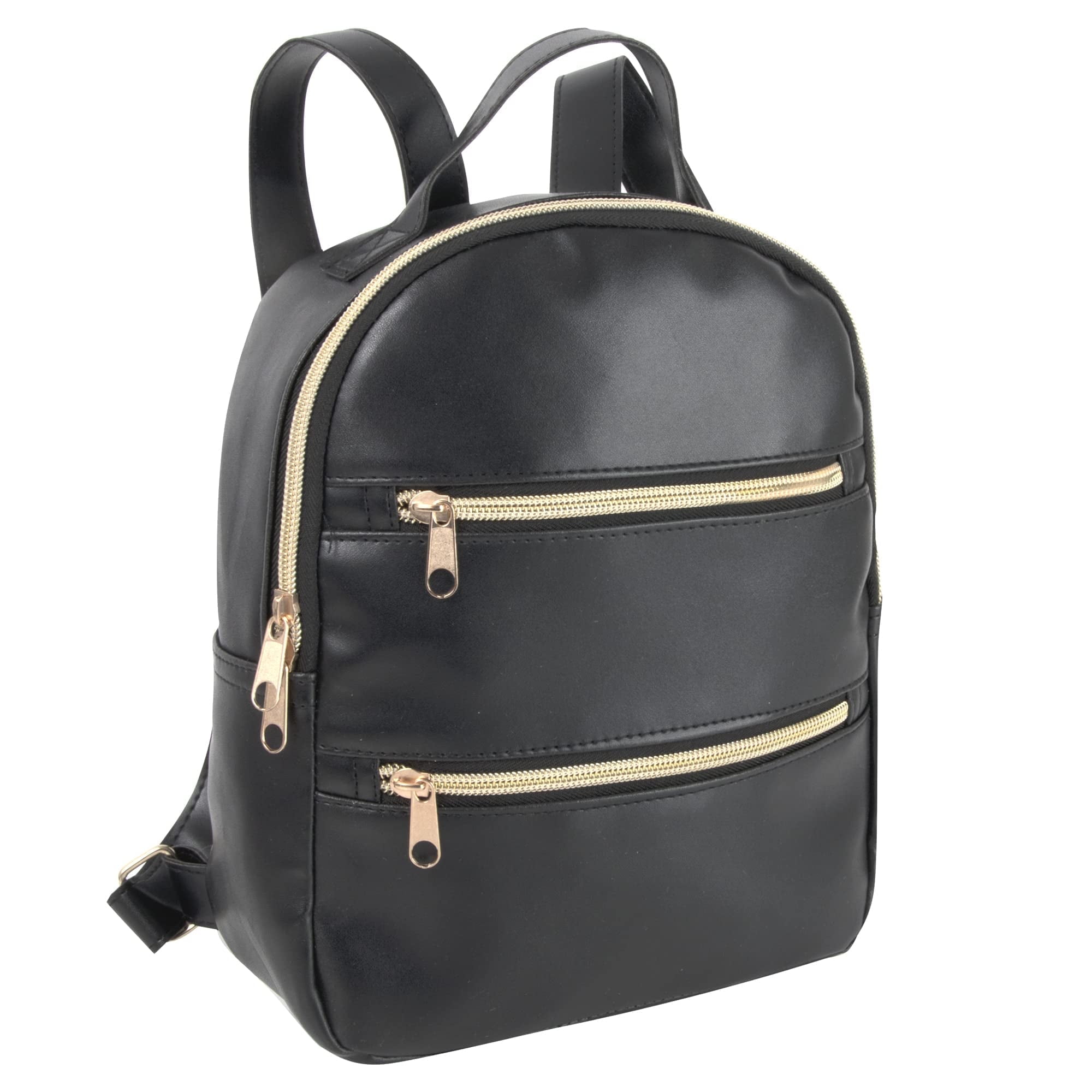 ショルダーバッグ・ポシェット ^MUCENT^ Aren Two Pocket Leather Mini Backpack Unisex P00000 Emma & Chloe Women's Mini Travel Backpack Purse, Vegan