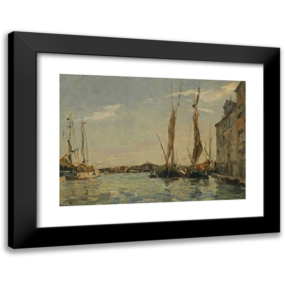Emma Ciardi 14x11 Black Modern Framed Museum Art Print Titled - Sailing Boats, Venice