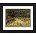 thumbnail image 1 of Emma Ciardi 14x11 Black Ornate Wood Framed Double Matted Museum Art Print Titled: The Masked Ball, St. Mark's Square, Venice, 1 of 5