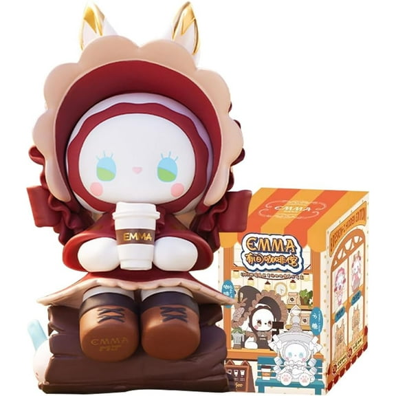 Emma Coffee ShopSeries Blind Box Action Figures Mystery Box Cute Random Toys Birthday Gifts Christmas Collectible Toy for Desktop Ornaments
