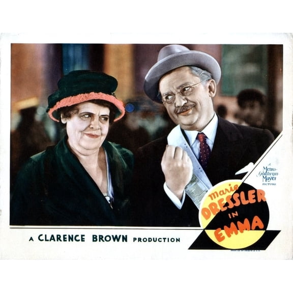 Emma From Left Marie Dressler Jean Hersholt 1932 Movie Poster Masterprint (14 x 11)