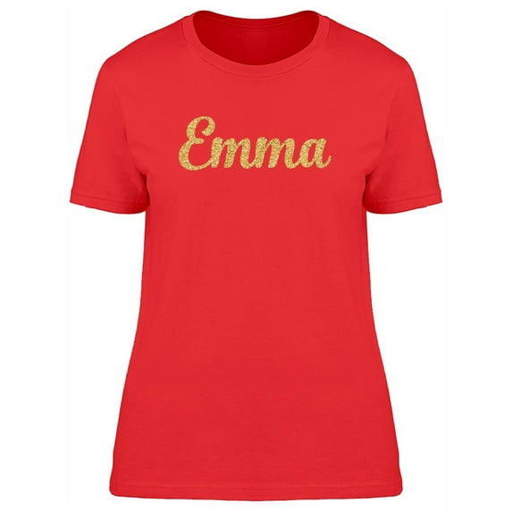 Emma In Gold Sparkle T-Shirt Women -Image by Shutterstock, Female Large