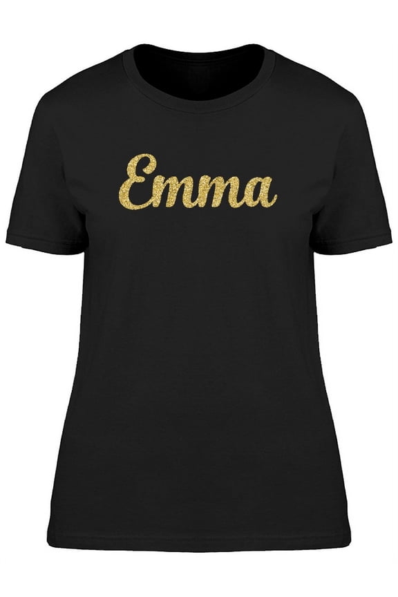 Emma In Gold Sparkle T-Shirt Women -Image by Shutterstock, Female Medium