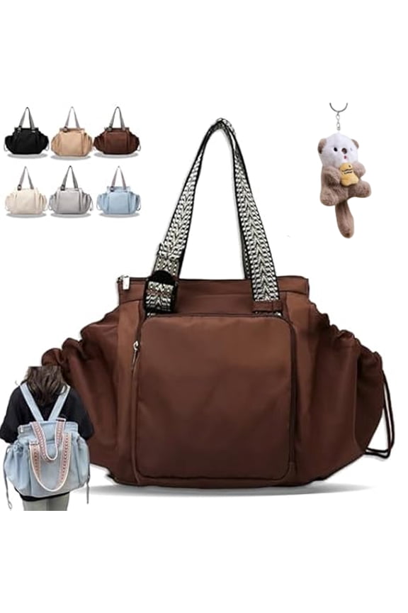Emma and Kate Everyday Bag Durable Travel Bag, Sleek Work Shoulder Bag , Lay-Flat Design, 3-in-1 Versatility, Work & Travel Tote, Water-Resistant, Lightweight