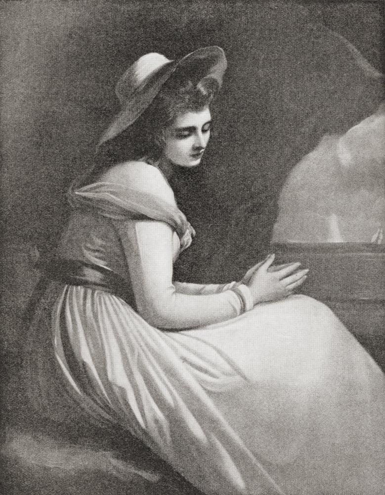 Emma Lady Hamilton 1765 - 1815 Mistress Of Lord Nelson From The Strand Magazine Published 1897 Canvas Art - Ken Welsh Design Pics (13 x 17)