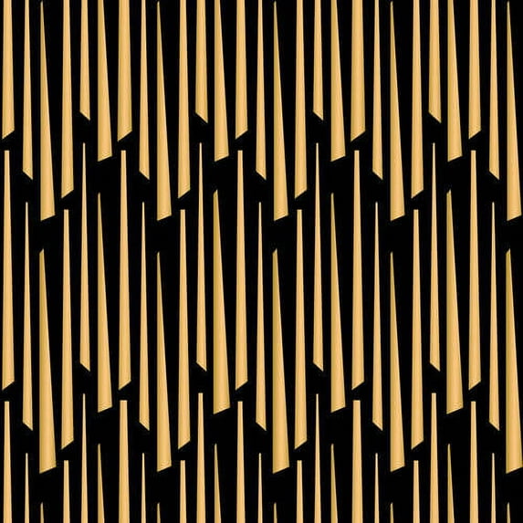 Emma & Mila Cotton Gold Dash Black The Eve Collection Fabric, per Yard