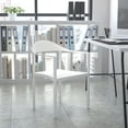 thumbnail image 1 of Emma + Oliver 1000 lb. Capacity White Plastic Cafe Stack Chair, 1 of 9