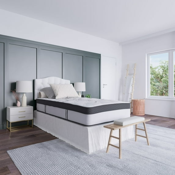 Emma + Oliver 12 Inch CertiPUR-US Certified Hybrid Pocket Spring Mattress, Twin Mattress in a Box - Premium Mattress