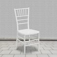 thumbnail image 1 of Emma + Oliver 2 Pack White Resin Stackable Chiavari Chair - Banquet and Event Furniture, 1 of 12