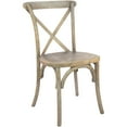 thumbnail image 1 of Emma + Oliver 2-pack Medium Natural With White Grain X-Back Chair, 1 of 4