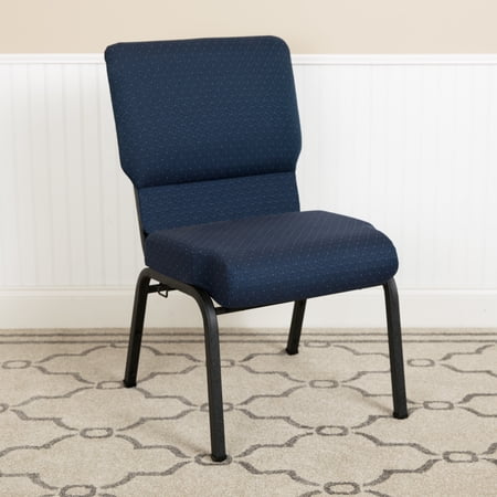 Emma + Oliver 20.5 in. Cobalt Molded Foam Church Chair