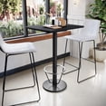 thumbnail image 1 of Emma + Oliver 24"x30" Black Laminate Bar Table Top-18"RD Base/Foot Ring, 1 of 3