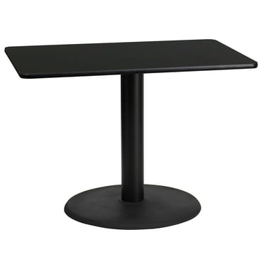 Flash Funitue 30'' X 48'' Ectangula Laminate Table Top With 24 Round Bar Height Table Base%2f %2fa 79635981
