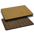 thumbnail image 1 of Emma + Oliver 24"x42" Rectangular Natural/Walnut Reversible Laminate Table Top, 1 of 5