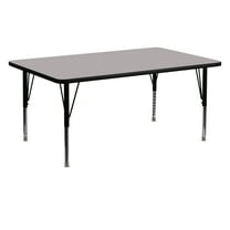Emma   Oliver 24x60 Grey HP Laminate Preschool Activity Table