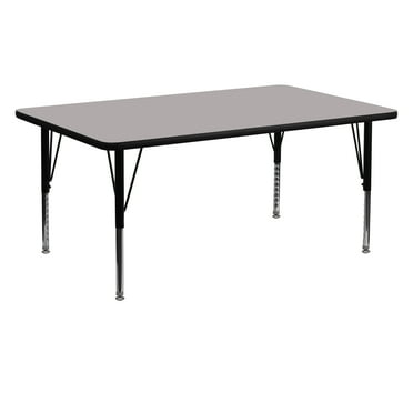 Emma + Oliver 24x60 Grey HP Laminate Preschool Activity Table