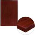 thumbnail image 1 of Emma + Oliver 30" x 45" Rectangular High-Gloss Mahogany Resin Table Top, 1 of 3