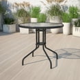 thumbnail image 1 of Emma + Oliver 31.5" Round Tempered Glass Metal Table, 1 of 6