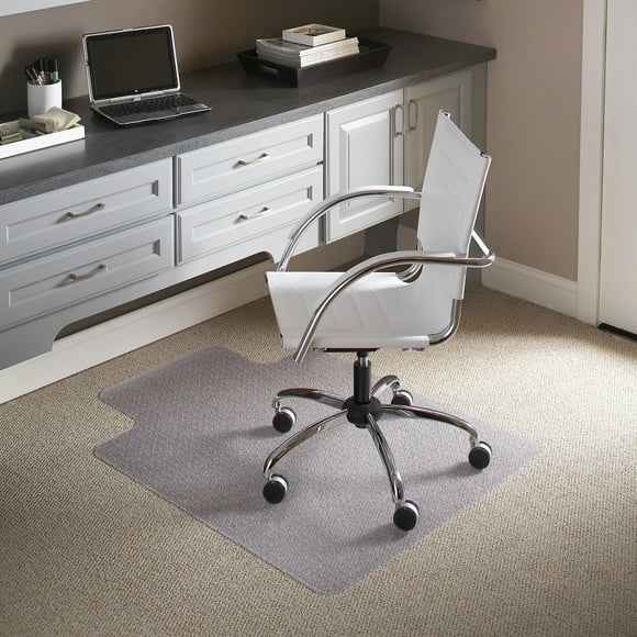 Emma + Oliver 36" x 48" Carpet Chair Mat with Lip