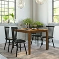 thumbnail image 1 of Emma + Oliver 47" Rectangle Wooden Dining Table for 4 in Matte Brown, 1 of 12