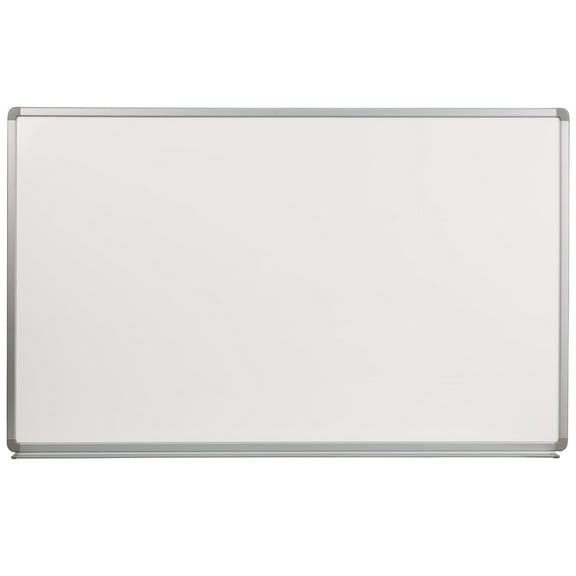 Emma + Oliver 5' W x 3' H Porcelain Magnetic Dry Erase Marker Board