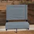 thumbnail image 1 of Emma + Oliver 500 lb. Rated Lightweight Stadium Chair with Handle & Ultra-Padded Seat, Gray, 1 of 10