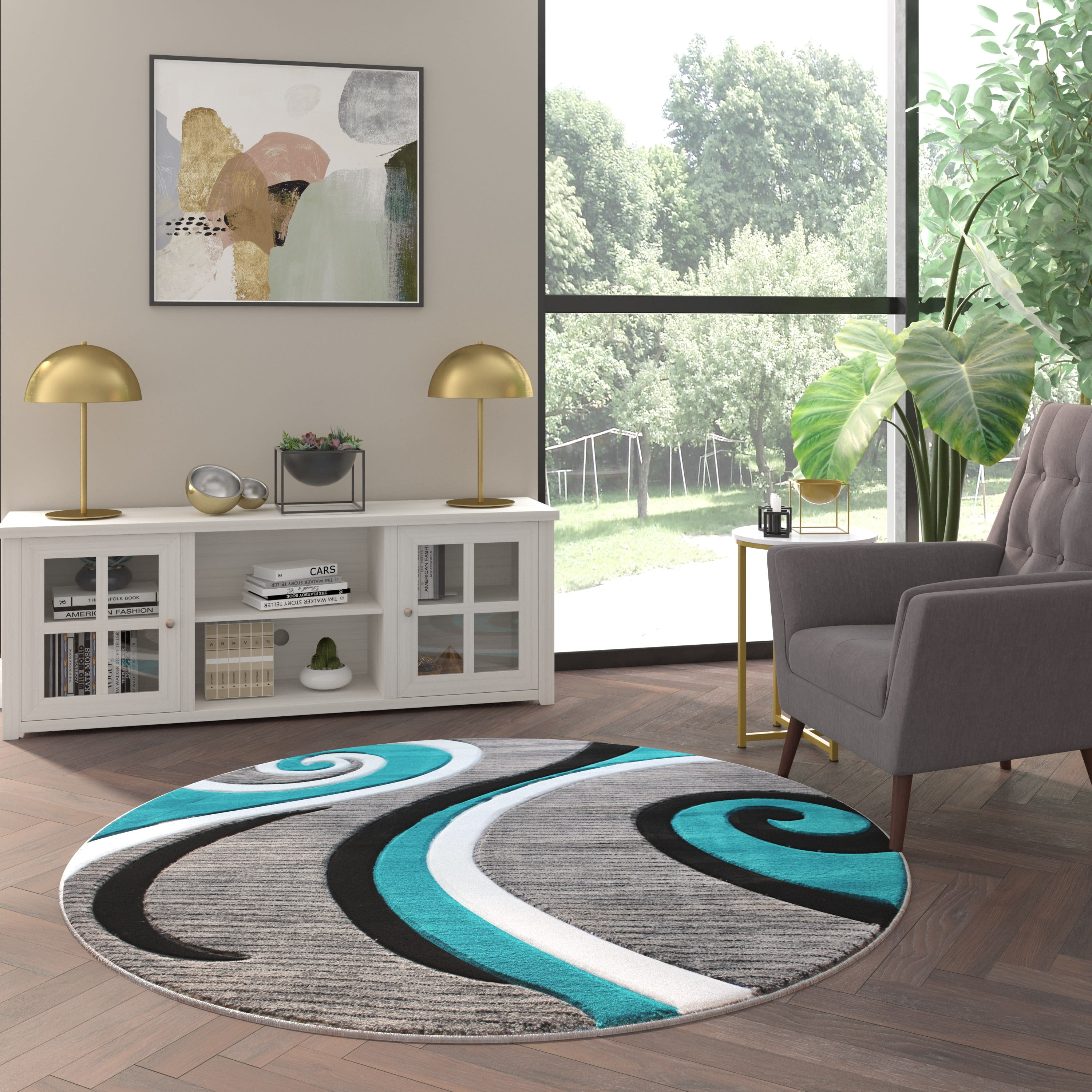 https://i5.walmartimages.com/seo/Emma-Oliver-5x5-Round-Accent-Rug-with-Modern-3D-Sculpted-Swirl-Pattern-and-Varied-Texture-Piling-in-Turquoise-Black-White-Gray_05876455-7502-4861-9c71-f893e31ccd7a.1e59f6feb309d0e04c689bc26f8f8505.jpeg