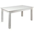 thumbnail image 1 of Emma + Oliver 60" x 38" Rectangular Antique Rustic White Solid Pine Farm Dining Table, 1 of 11