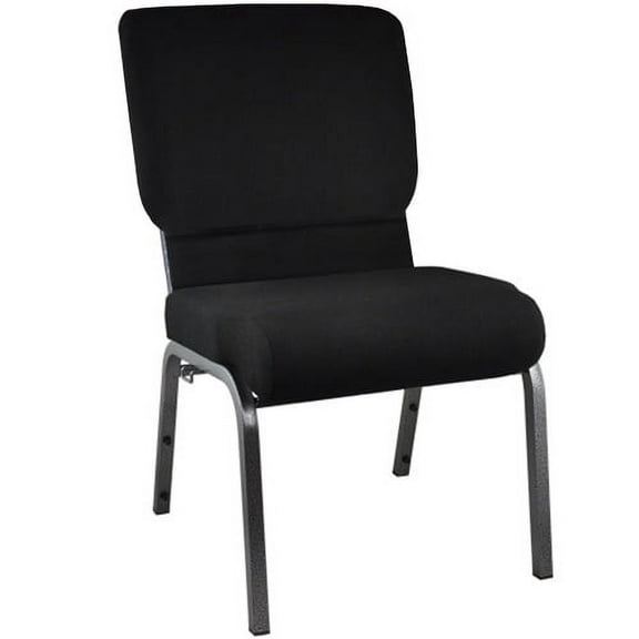 Emma + Oliver Black Church Chair 20.5 in. Wide