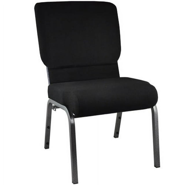 Emma + Oliver Black Church Chair 20.5 in. Wide