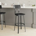 thumbnail image 1 of Emma + Oliver Black Dining Bar Stool with Wood Back/Seat and Black Powder-Coated Frame, 1 of 10
