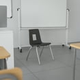 thumbnail image 1 of Emma + Oliver Black Student Stack School Chair - 14-inch, 1 of 14