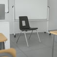 thumbnail image 1 of Emma + Oliver Black Student Stack School Chair - 16-inch, 1 of 14